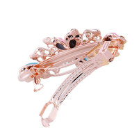 Barrette à cheveux en cristal de fleur, pinces à cheveux en strass, accessoires de cheveux ornés de bijoux