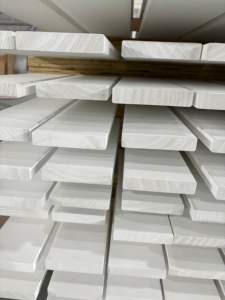 Échantillons gratuits de profilés d'angle en bois de pin, gesso blanc apprêté, joint à rainure et languette, 90 degrés, bordure en L, profil en bande, angle <span class=keywords><strong>carré</strong></span> - Product Image 5