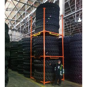 Palette de support de pneu d'entrepôt logistique empilable en acier industriel résistant - Product Image 4