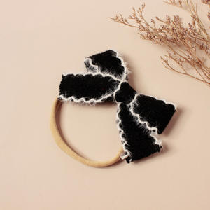 Nouveau Noël Bébé Bande De Cheveux pour Enfants Tricoté En Peluche Arc <span class=keywords><strong>sur</strong></span> Élastique En Nylon Tête Bijoux <span class=keywords><strong>Bandana</strong></span> - Product Image 6