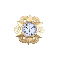 Reloj de pared de plástico Retro de 25 cm, cuarzo preciso con fuente transparente, diseño silencioso para caminar, adorno para sala de estar y dormitorio