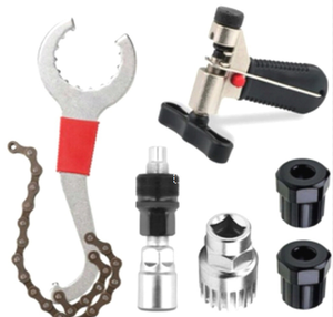 Outil de réparation pour vélo Route VTT Pédalier <span class=keywords><strong>Clé</strong></span> Chaîne Remover Manche Inférieur <span class=keywords><strong>Clé</strong></span> à Rayons Outil Roue Libre Pièce de Vélo - Product Image 1