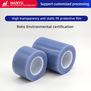 Film de protection antistatique PE Thermostabilité Force adhésive forte Pas de colle résiduelle Film de protection de surface Film d'emballage - Product Image 5