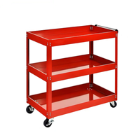 Chariot utilitaire à roulettes à 3 plateaux, chariot à outils d'atelier, armoire de rangement mobile, organisateur, chariots pour ateliers, garages