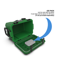 LIHENG 36L Portable Speaker Cooler Freezable Radio Leakproof Isolé Can Cooler Modern Waterproof Style for Travel Custom