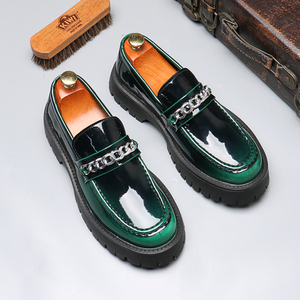 Chaussures habillées décontractées à enfiler pour hommes en cuir PU pour jeunes hommes - Product Image 4