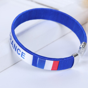 איכות גבוהה 2024 כדורגל ספורט דגל לאומי <span class=keywords><strong>wristbands</strong></span> אירופה כדורגל דגל אירופה ארוג צמיד ארוגים צמיד סיטוניים - Product Image 6