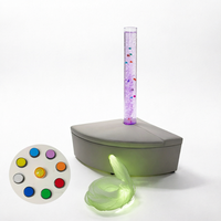Kit de tube à bulles sensorielles lumineuses LED à changement de couleur, table de jeu interactive pour l'autisme, la maternelle, la maison et l'école