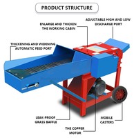 Diesel électrique moteur vache mouton alimentation animale alimentation herbe riz maïs blé paille foin fourrage coupe-paille machine