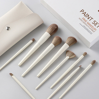 10 Buah Logo Kustom Kualitas Tinggi Pabrik Label Pribadi Perlengkapan Kuas Makeup Makeup Kosmetik Perjalanan Portabel