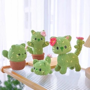 Nuevo Diseño 2026: <span class=keywords><strong>Gato</strong></span> <span class=keywords><strong>de</strong></span> Ganchillo Amigurumi <span class=keywords><strong>de</strong></span> Tela <span class=keywords><strong>de</strong></span> Algodón con <span class=keywords><strong>Ojos</strong></span> <span class=keywords><strong>de</strong></span> Seguridad, Juguetes <span class=keywords><strong>de</strong></span> Animales <span class=keywords><strong>de</strong></span> Ganchillo Hechos <span class=keywords><strong>a</strong></span> Mano, Juguete <span class=keywords><strong>de</strong></span> <span class=keywords><strong>Gato</strong></span> Cactus Tejido y Relleno - Product Image 3
