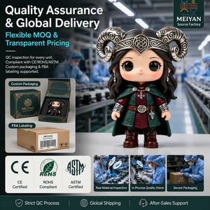 Figura Coleccionable MEIYAN Personalizada, Diseño Étnico de Cuerno de Carnero, PVC Luminoso, <span class=keywords><strong>Anime</strong></span>, Ojos LED Inteligentes 3D, Multifunción - Product Image 5