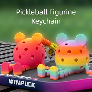 Llavero Pickleball Eco <span class=keywords><strong>PLA</strong></span> Forma 3D Mosquetón Colgante Deporte Exterior Bolso Charm Mascota Coleccionable - Product Image 4