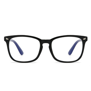 Nhà Máy Bán thiết kế khung quang học Chống ánh sáng màu xanh Kính Retro Gương phẳng unisex kính khung phụ nữ với kim loại bản lề - Product Image 1