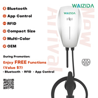 NUEVO Cargador de Pared para Vehículos Eléctricos WAIZIDA de 7kW CA, Tipo 2, Estación de Carga para Coche Eléctrico en Casa, Cargador de Pared para Vehículos Eléctricos en Garaje Residencial