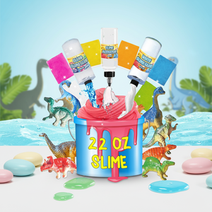 Kit de slime moussant DIY : slime <span class=keywords><strong>à</strong></span> une œillette, colle moussante, slime <span class=keywords><strong>dinosaure</strong></span>, colle moussante, boue cristalline, barre de ciment - Product Image 5