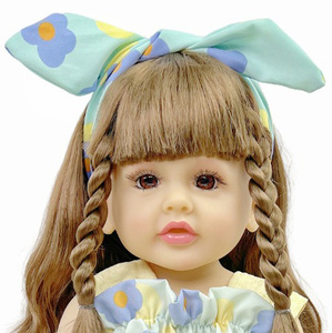 Muñecas de bebé Reborn de vinilo de 24 pulgadas, cuerpo completo de silicona, muñeca de niña recién nacida, muñecas de bebé Reborn de silicona suave - Product Image 4