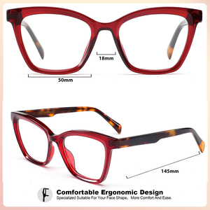 Unisex retro cổ điển thiết kế kính theo toa Khung ánh sáng màu xanh chặn quang <span class=keywords><strong>Acetate</strong></span> máy tính Kính mắt - Product Image 2