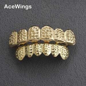 G002 Iced Out ทองเหลือง Grillz แฟชั่นเครื่องประดับผู้ชายและผู้หญิงปากฟัน Grillz - Product Image 2