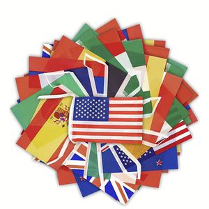 Promotional Product Wholesale 100% Polyester <b>Bunting</b> World Event Celebration Create a Lively Atmosphere String <b>Flag</b> - Product Image 1