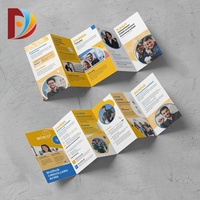 Conception personnalisée de prospectus tri-pli pour entreprise, impression de menus de restaurant, service d'impression publicitaire, impression de brochures format A4