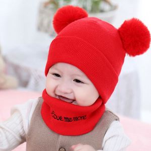 Gorro y Bufanda a Rayas para Niños K031, Gorro Infantil Unisex Cálido para Invierno - Product Image 1