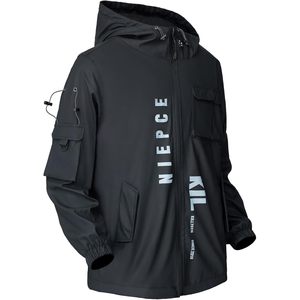 เสื้อแจ็คเก็ตกันลม FOXA Techwear สำหรับผู้ชาย รุ่น PU สำหรับฤดูใบไม้ร่วง สไตล์สตรีทแวร์ - Product Image 5
