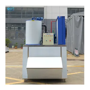 Máquina industrial para hacer hielo en escamas de 300kg a 3T, precio de máquina de hielo en escamas