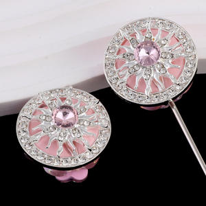 Nouveauté, perles en vrac en alliage pour le bricolage, diamant complet, flocon de neige rotatif, fabrication de bracelets pour la sortie d'air de voiture - Product Image 6