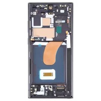 Layar Sentuh OLED Original Pengganti dengan Rangka untuk Sam S23 Ultra/S918B Ecran LCD Display, Dijual Murah