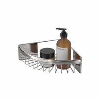 WIREKING SUS 201 Accessoires de salle de bain Caddy de douche Colle Ensemble d'accessoires de salle de bain Appartement Projet de salle de bain pour hôtel