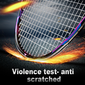 Knowzz S8 — raquettes de <span class=keywords><strong>badminton</strong></span> personnalisés, nouveau produit de liquidation, mise à niveau, cadre protecteur avec brevet, noir - Product Image 4