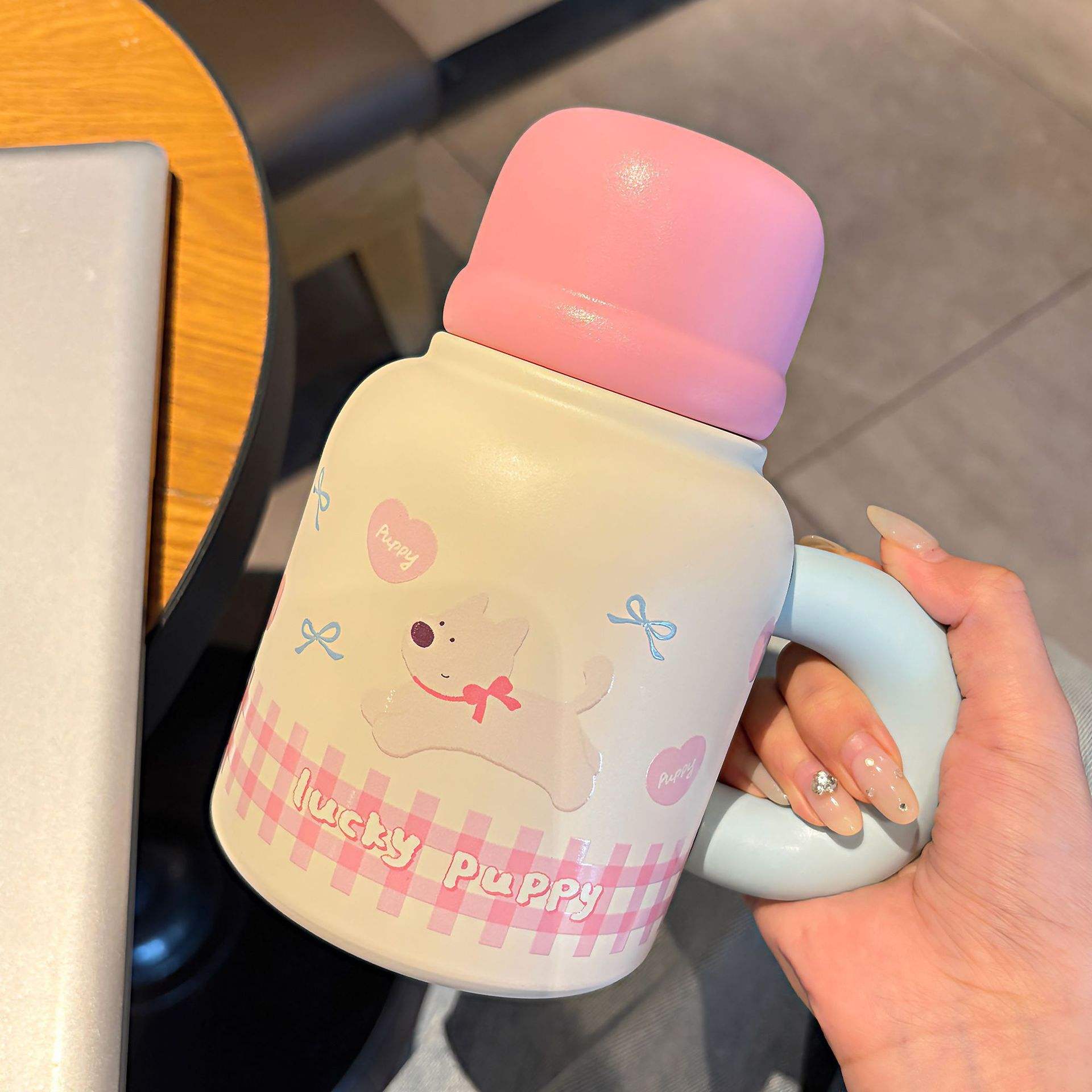 ลายสก็อตสีชมพู