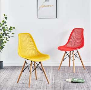 Sillas de Comedor Comerciales Apilables de Plástico PP Verde Tradicional Nórdico, Muebles de Restaurante de Plástico Colorido - Product Image 1