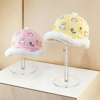 Présentoirs en acrylique transparents en forme de demi-sphère pour chapeaux et perruques, idéaux pour les vitrines de magasins de vêtements et de salons de coiffure