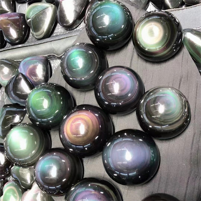Sfere di alta qualità di cristallo ossidiana occhio arcobaleno