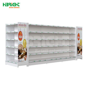 Panel trasero plano del fabricante de doble cara, 5 capas, estante metálico de Servicio Ligero, estante para tienda de supermercado, servicio pesado de un solo lado - Product Image 2