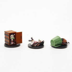 Figura de Nezuko con Caja, Cesta de Bambú, Demon Slayer, Mini Figura, Juego de 5 Piezas, Kawaii, <span class=keywords><strong>Kimetsu</strong></span> <span class=keywords><strong>No</strong></span> <span class=keywords><strong>Yaiba</strong></span>, Juguetes Modelo para Niños - Product Image 5
