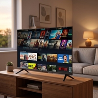 Televisor Inteligente 4K UHD de 32 Pulgadas con Android, Google TV, Bluetooth y Reproducción de Contenido Multimedia