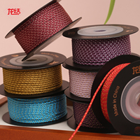 Fil LONGJIE Plus Golden Manbo 1,5 mm pour tricot manuel, cordon pour jouets culturels, fil pour bijoux en or, fabrication de bracelets DIY, modèle d'usine