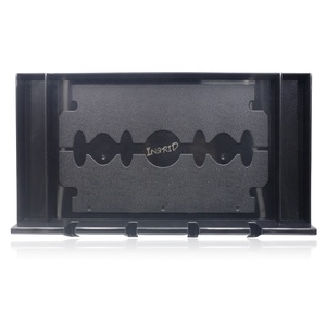 Coffre professionnel pour coiffeur et barbier, boîte à outils, avec 4 fentes, support de rangement, pour Salon de <span class=keywords><strong>coiffure</strong></span>, <span class=keywords><strong>ciseaux</strong></span>, 1 pièce - Product Image 1