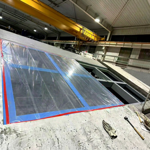 Customized Acrylic Transparent Panel with Blue and Red <b>Tape</b> UV Resistant & Food Grade for Industrial Use - Product Image 1