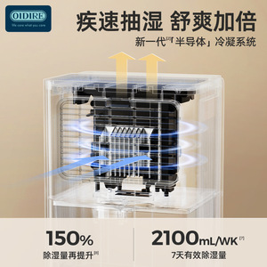 Condensing <b>dehumidifier</b>, household silent bedroom <b>dehumidifier</b>, air purifier, <b>dehumidifier</b>, large capacity. - Product Image 4