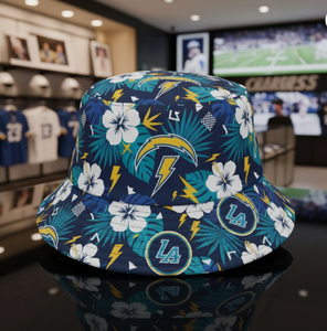 Customized 32 Teams Los Angeles Chargers Bucket Hat Casual Fisherman Hat