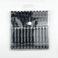 Juego de Marcadores Artísticos Uni Pin de Punta Fina para Dibujo, con Tinta Negra, para Anime y Niños, Venta al Por Mayor