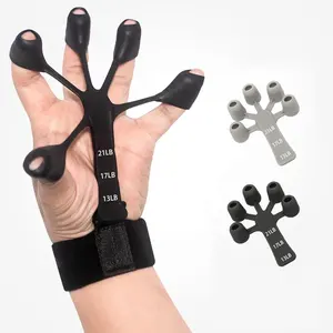 Pince à main silicone expanseur de doigt exercice poignée poignet force  entraîneur doigt exercice résistance bandes fitness
