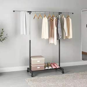 Séchoir à linge Cintre pour balcon extérieur <span class=keywords><strong>Amovible</strong></span> Elevable Renforcé Simple Porte-manteau sur pied - Product Image 4