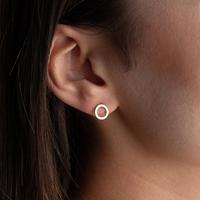 Boucles d'oreilles rondes étanches, bijoux hypoallergéniques, vente en gros de clous d'oreilles ronds