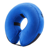 Collier de protection gonflable pour animaux de compagnie, pour chats et chiens, collier E souple et réglable pour la récupération post-chirurgicale et le jeu