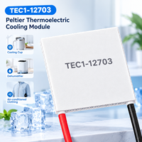 Plaque de refroidissement Peltier ANLING TEC1-12703 40*40*4.3mm, module thermoélectrique semi-conducteur 12V 3A 30.6W pour tasse de refroidissement
